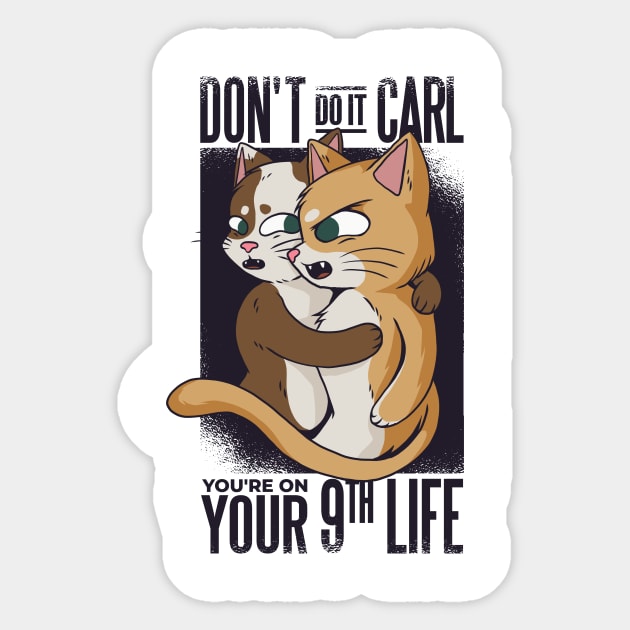 funny cat quotes for cute animals Sticker by Midoart